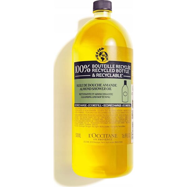 L’Occitane L'occitane Almond Shower Oil Eco-Refill migdolų dušo aliejaus papildymas, 500ml