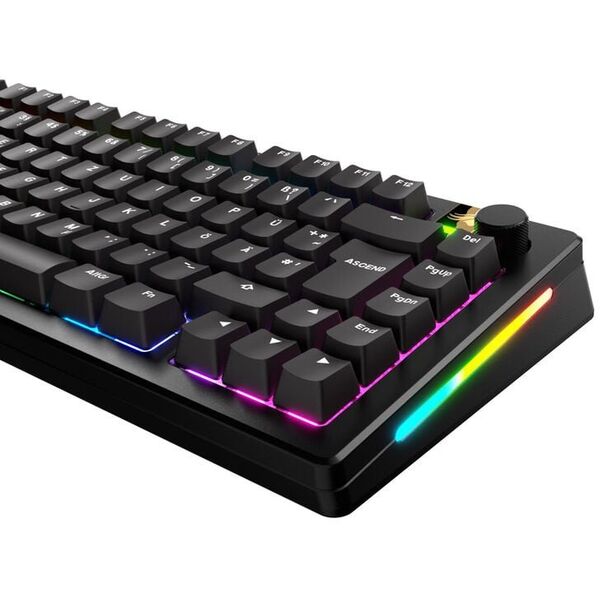 Glorious GPBT Basics Keycaps, ISO Layout (DE), PBT, Dye-Sub - Κλασικό Μαύρο