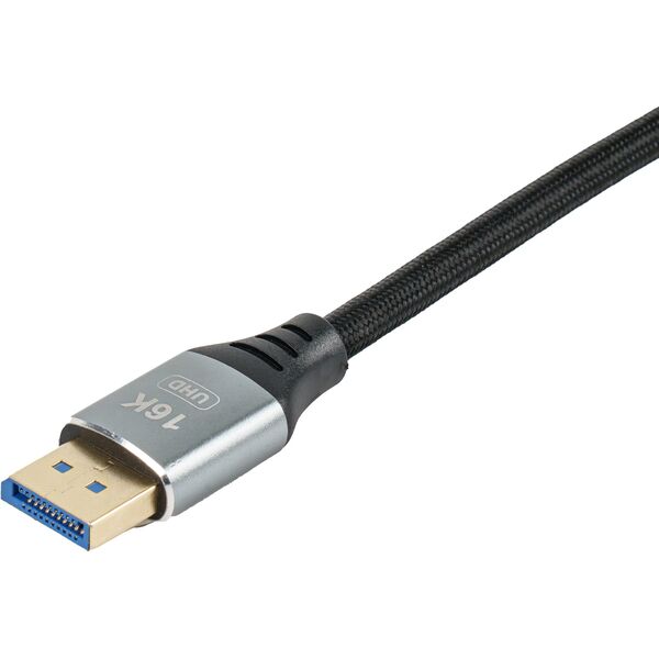 Καλώδιο Equip DisplayPort 2.1 St/St 2.00m16K/60Hz συμβατό με HDCP Αλουμίνιο γκρι