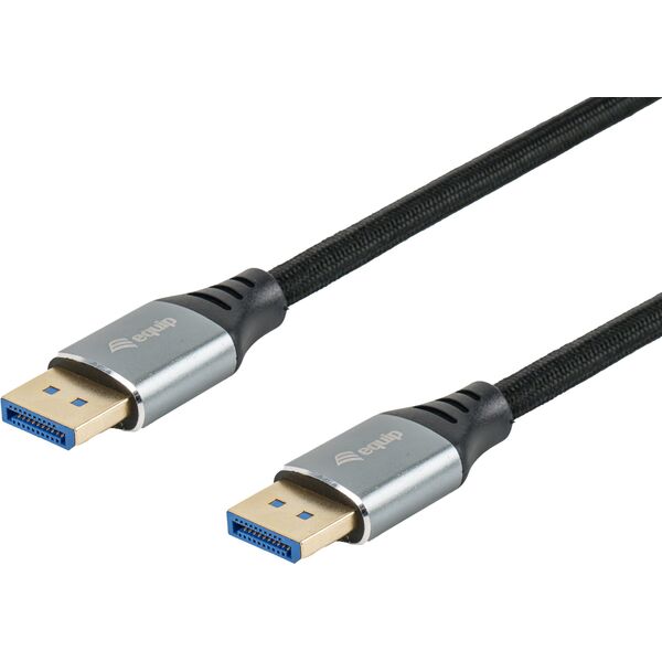 Καλώδιο DisplayPort 2.1 Equip St/St 1.00m16K/60Hz συμβατό με HDCP Αλουμίνιο γκρι
