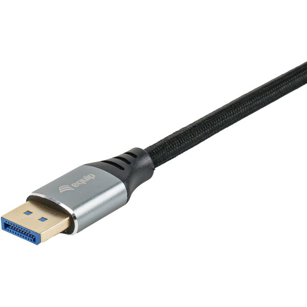 Καλώδιο DisplayPort 2.1 Equip St/St 1.00m16K/60Hz συμβατό με HDCP Αλουμίνιο γκρι