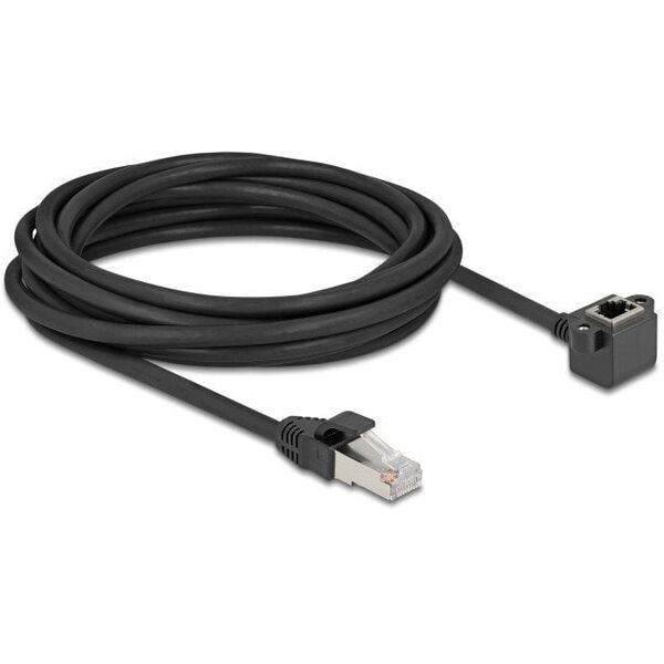 Καλώδιο επέκτασης δικτύου DELOCK RJ45 αρσενικό > RJ45 θηλυκό γωνιακό 5μ