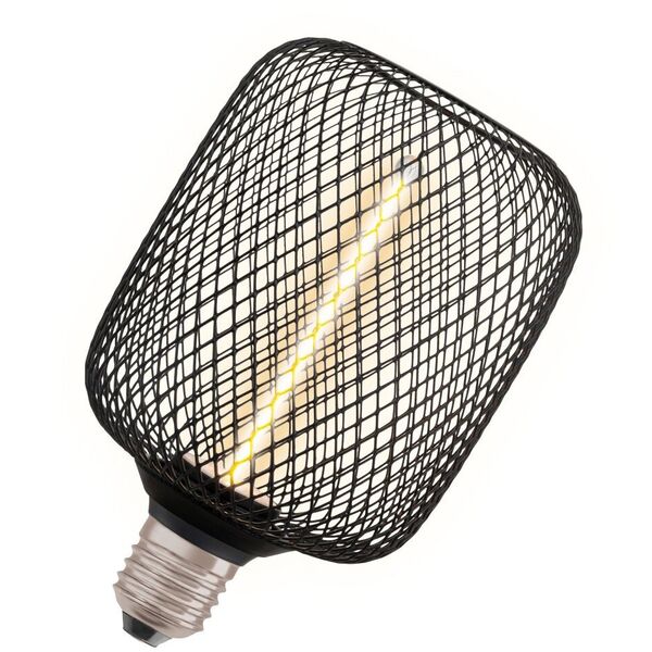 Διακοσμητικός λαμπτήρας LED OSRAM DECO, E27 SQ100BK, 3.5 W, 1800K, 150 lm, NON-DIM, μαύρο χρώμα