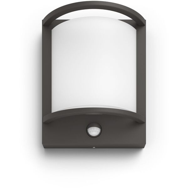 Φωτιστικό τοίχου LED εξωτερικού χώρου PHILIPS SAMONDRA, IP44, 2700 K, 12 W, 1200 lm, με αισθητήρα κίνησης