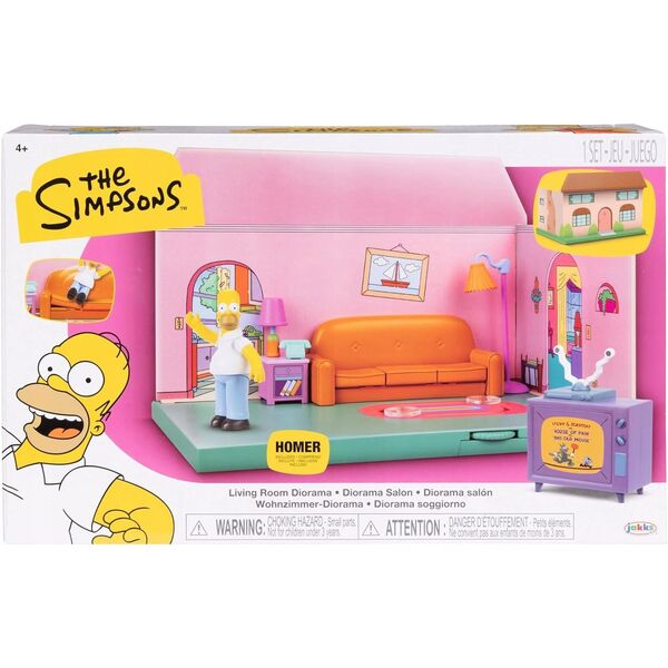 Jakks Pacific The Simpsons 2.5 Inch Playset Simpson's Living Room