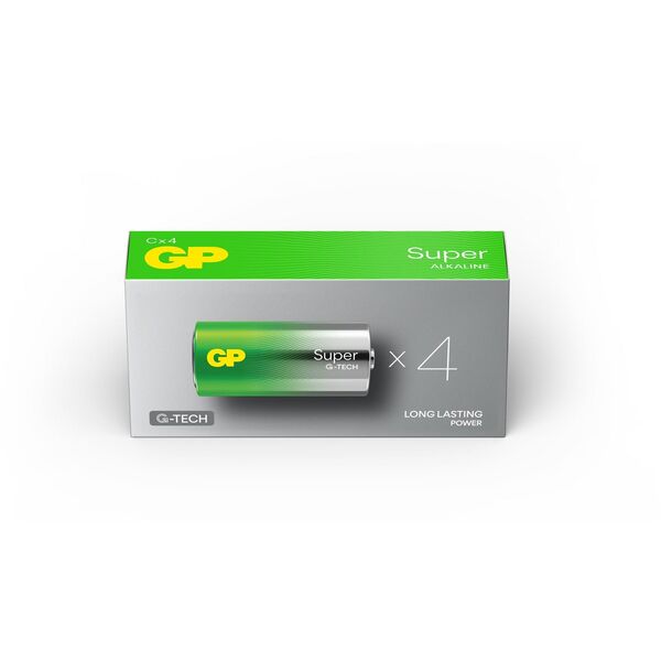 1x4 GP Σούπερ Αλκαλικές 1,5V C Baby
