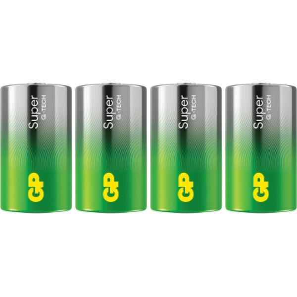 1x4 GP Super Alkaline 1,5V D Mono LR20
