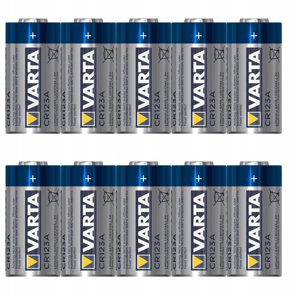 Varta Electronics CR 123 Μπαταρία φωτογραφικής μηχανής CR-123A Λιθίου 1430 mAh 3 V 10 τεμ