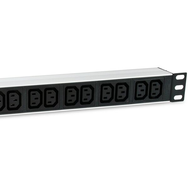 Equip 333318 διανομέας ισχύος PDU 12 x υποδοχή δικτύου 1U Μαύρο, Ασημί