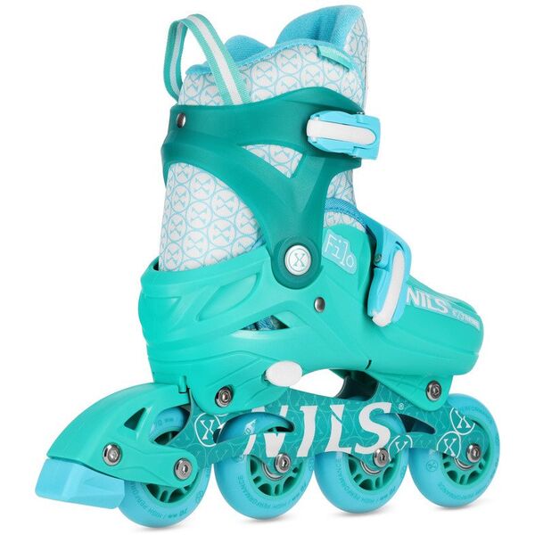NA13102 ŁYŻWOROLKI FILO ZIELONE ROZM. M(34-37) NILS EXTREME