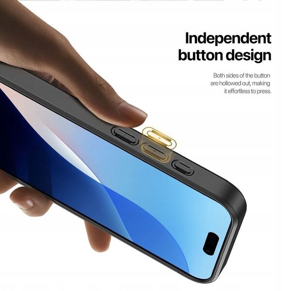 DUX DUCIS θήκη RAFI II MAG με βάση συμβατή με MagSafe για IPHONE 16 Plus μαύρο