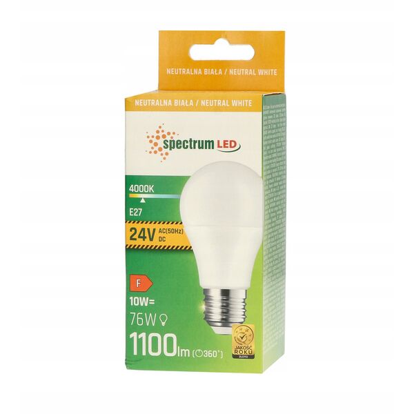 Λάμπα LED GLS E-27 24V AC/DC 10W NW SPECTRUM
