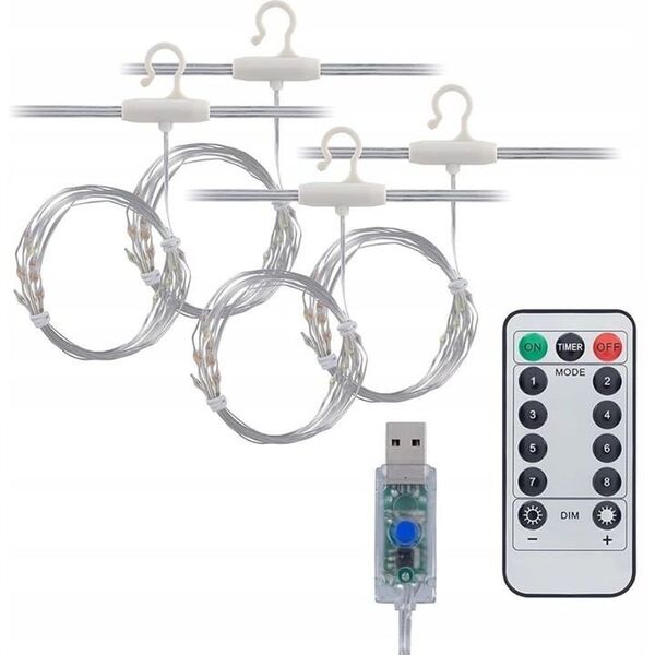 ExtraLink | Κουρτίνα LED | 3x3 + πιλότος bc