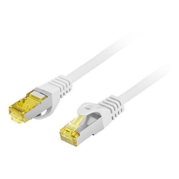 PATCHCORD ΚΑΤ.6A S/FTP LSZH CU 1.5M ΛΕΥΚΟ FLUKE PASSED LANBERG