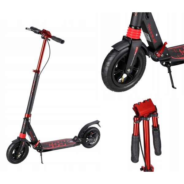 HM209T BLACK-RED HULAJNOGA Z HAMULCEM TARCZOWYM NILS EXTREME