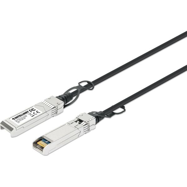 Intellinet Network Solutions INTELLINET SFP+ 10G Passives DAC Twinax-Kabel SFP+ auf SFP+ 2 m HPE-kompatibel Direct Attach Copper AWG 30 schwarz