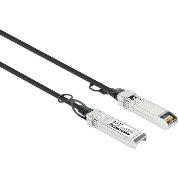 Intellinet Network Solutions INTELLINET SFP+ 10G Passives DAC Twinax-Kabel SFP+ auf SFP+ 2 m HPE-kompatibel Direct Attach Copper AWG 30 schwarz