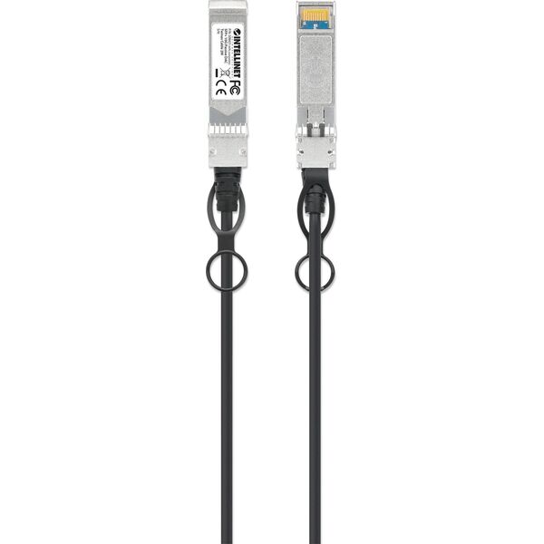 Intellinet Network Solutions INTELLINET SFP+ 10G Passives DAC Twinax-Kabel SFP+ auf SFP+ 2 m HPE-kompatibel Direct Attach Copper AWG 30 schwarz