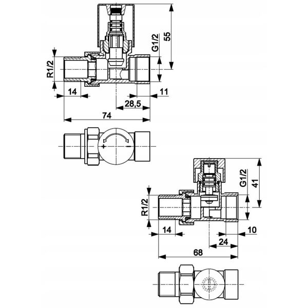 KFA σετ καλοριφέρ Komfort PRO, ίσιο, λευκό 758-030-44-BL