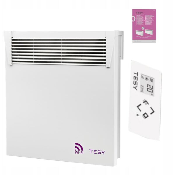 Θερμοπομπός TESY HeatEco Cloud, 0.5 kW, ηλεκτρονικός θερμοστάτης, έλεγχος Wi-Fi