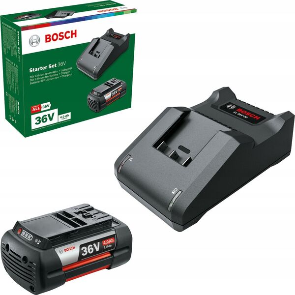 Bosch Bosch starter set 36V (GBA 36V 4.0Ah + AL 36V-20), charger (black, 36V POWER FOR ALL, battery + charger)