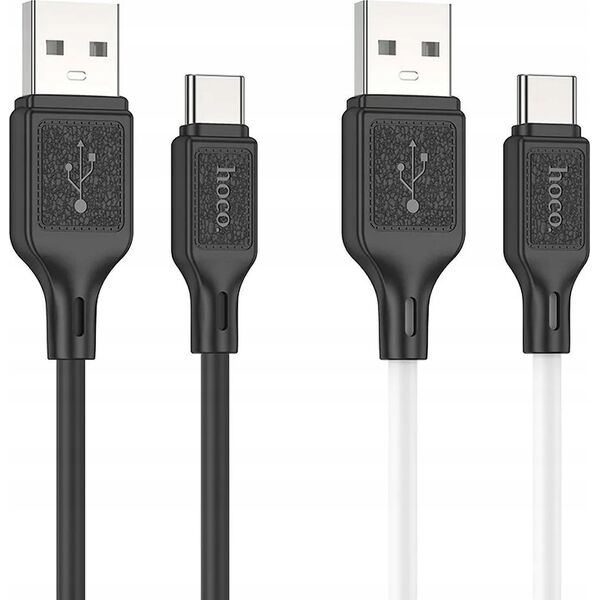 Kabel USB Hoco HOCO kabel USB A do Typ C 3A X90 1 m czarny