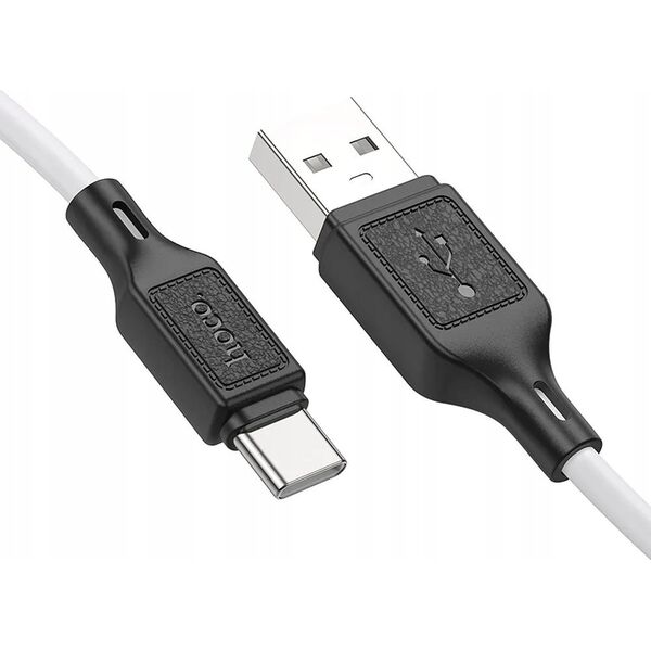 Kabel USB Hoco HOCO kabel USB A do Typ C 3A X90 1 m biały