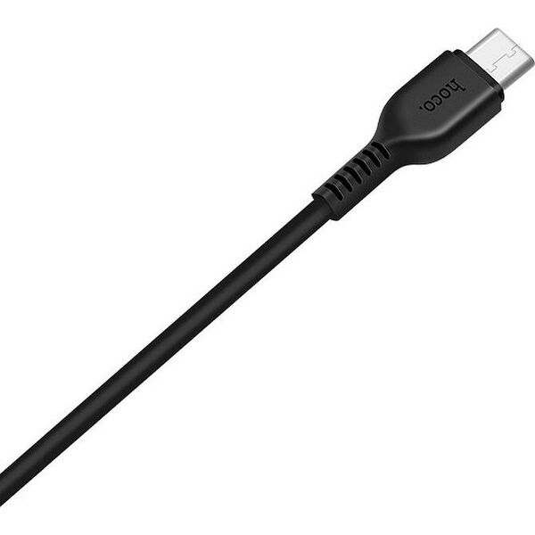 Kabel USB Hoco USB-A - USB-C 1 m Czarny (6957531061182)