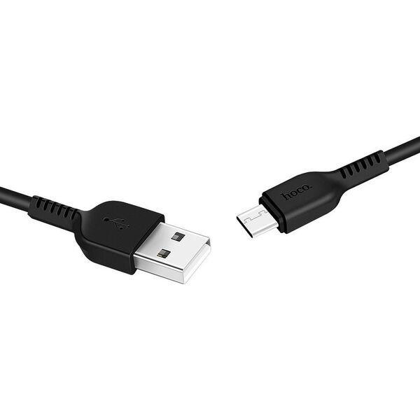 Kabel USB Hoco USB-A - USB-C 1 m Czarny (6957531061182)
