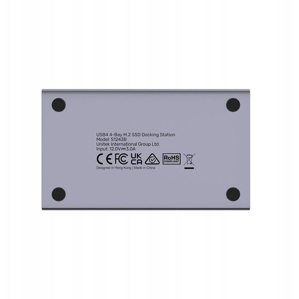 Unitek USB4 4-υποδοχών σταθμός σύνδεσης/κλωνοποίησης M.2 SSD