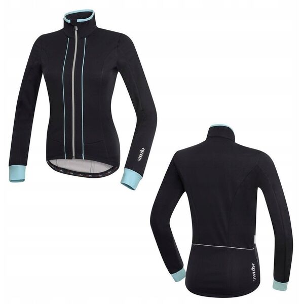 Γυναικείο ποδηλατικό μπουφάν RH+ Sancy W BLACK - PASTEL WATER - L