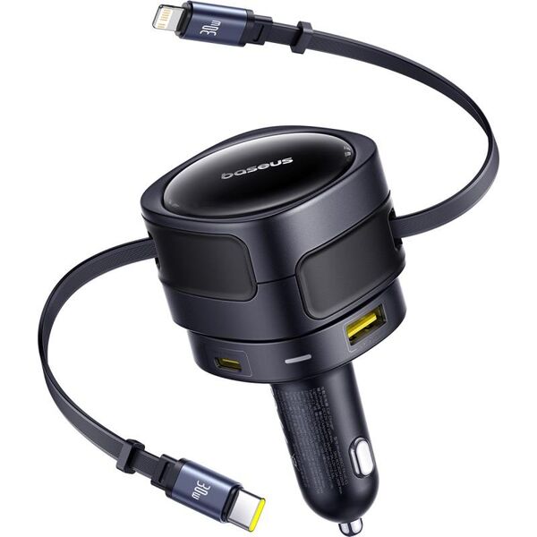 Baseus PD car charger 1x USB-C + USB-A port 90W black 6932172682583