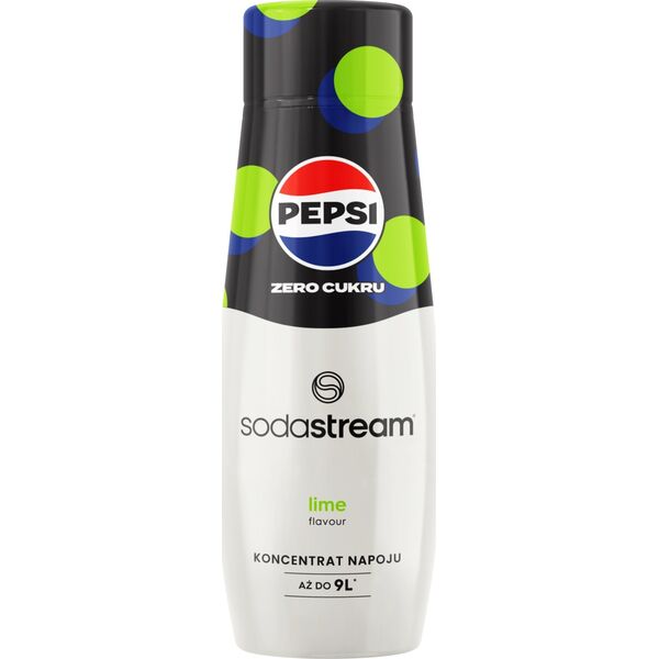 Saturator Sodastream Terra + 2 butelki + gaz Czarny + syrop Pepsi, Pepsi Zero, Pepsi Lime, 7Up
