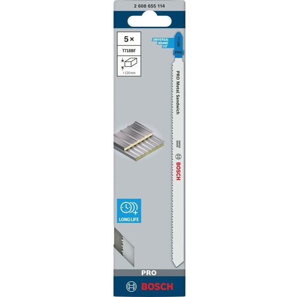 BOSCH BRZESZCZOT T PRO METAL SANDWICH T718BF 180 mm /5szt.