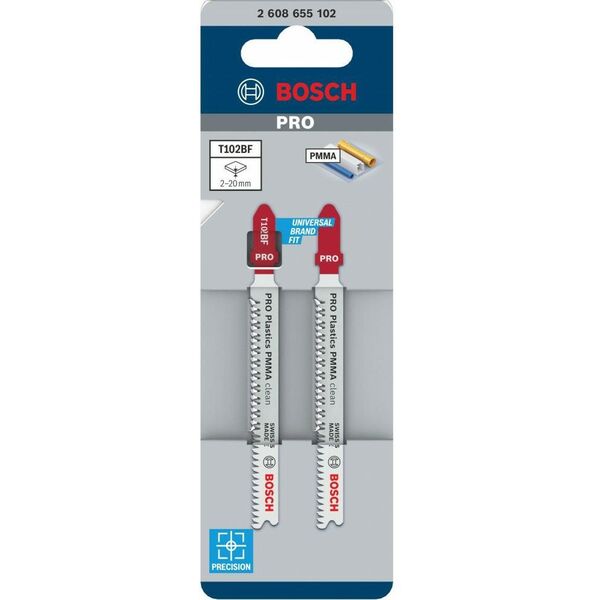 BOSCH BRZESZCZOT T PRO PLASTICS PMMA CLEAN T102BF 92 mm /2szt.