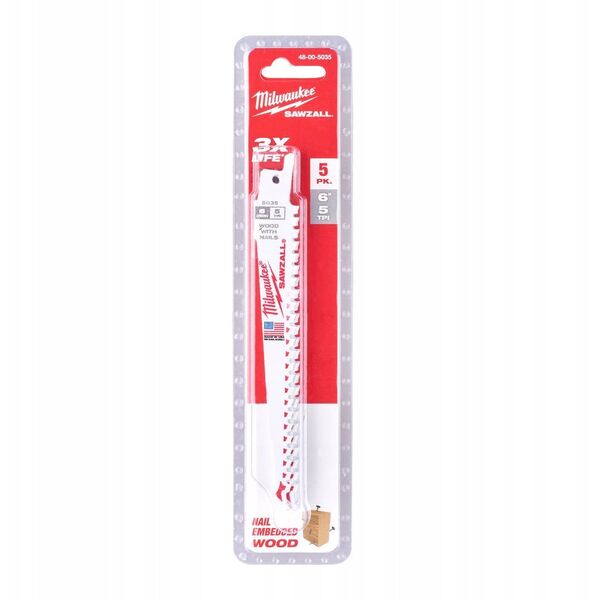 MILWAUKEE BRZESZCZOT DO PIŁY SZABLASTEJ 150mm /50szt.
