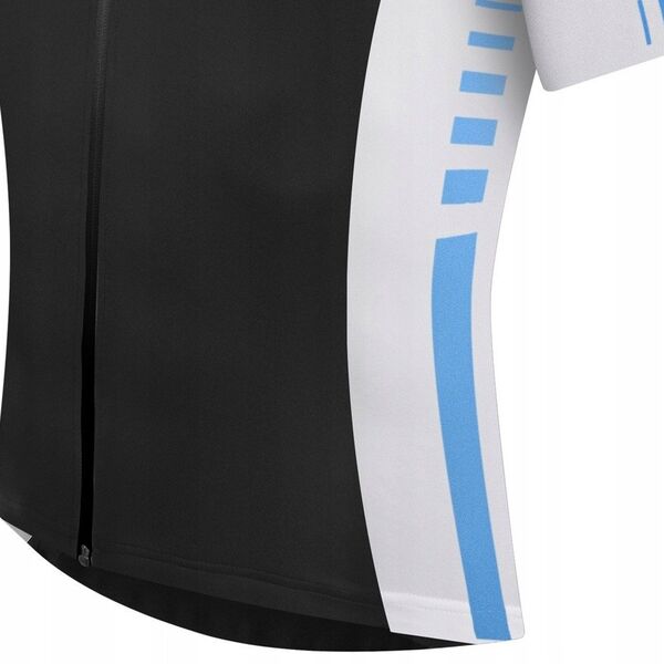 RH+ Infinity Jersey FZ μαύρο-λευκό-μπλε surf - ECU0246