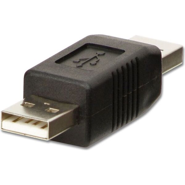 Adapter USB Lindy USB - USB Czarny  (71229)