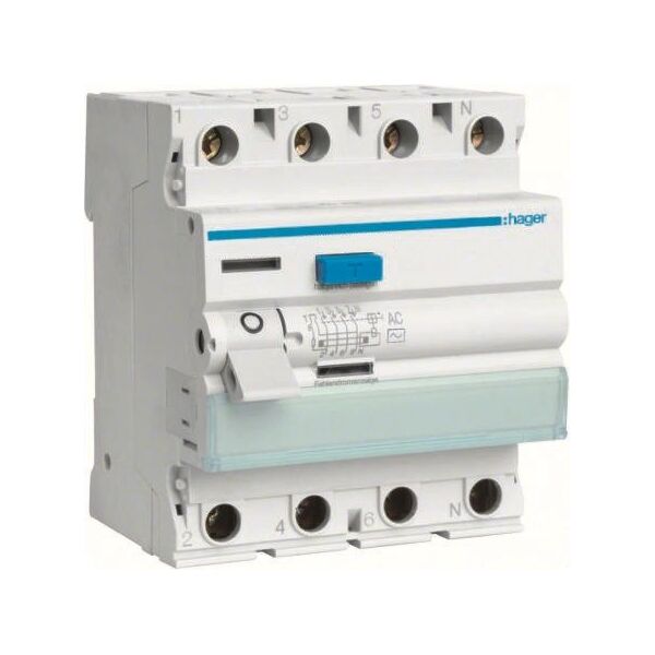 Διακόπτης διαρροής Polot Hager 3 ΦΑΣ. 25A 30MA AC (CD426J) CDC425J