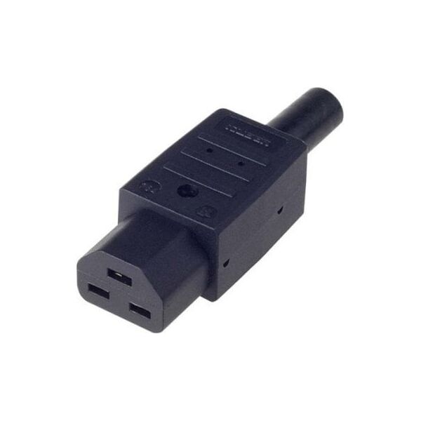 Bachmann BACHMANN Złącze zasilania urządzenia IEC320 C21 16A/250VAC, czarne