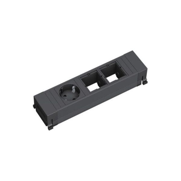Bachmann BACHMANN POWER FRAME 1xCEE7/3 2xCM, profil z tworzywa sztucznego 0,2 m GST18