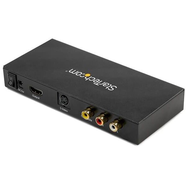 Προσαρμογέας AV StarTech STARTECH.COM S-Video ή Composite σε HDMI Μετατροπέας με Ήχο - 720p - NTSC & PAL - Αναλογικό σε HDMI Upscaler - Mac & Windows