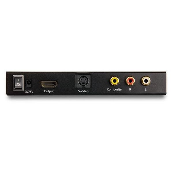 Προσαρμογέας AV StarTech STARTECH.COM S-Video ή Composite σε HDMI Μετατροπέας με Ήχο - 720p - NTSC & PAL - Αναλογικό σε HDMI Upscaler - Mac & Windows