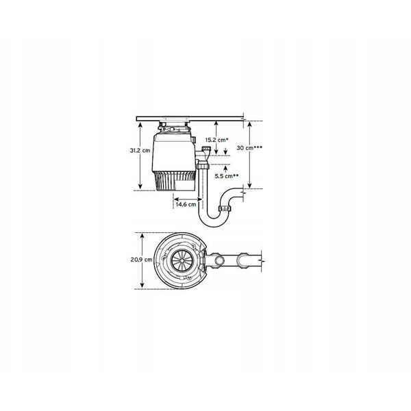 Θρυμματιστής απορριμμάτων ISE 80376T-ISE EVO PLUS 1000EC- 2 AS