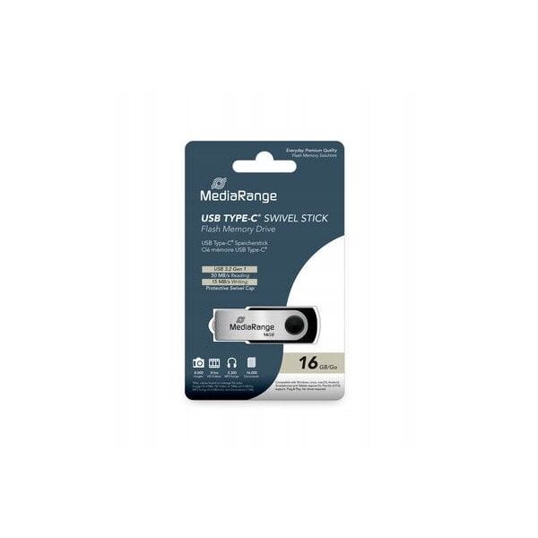 MediaRange USB-Stick  USB 3.2 Gen1 USB-C   16GB