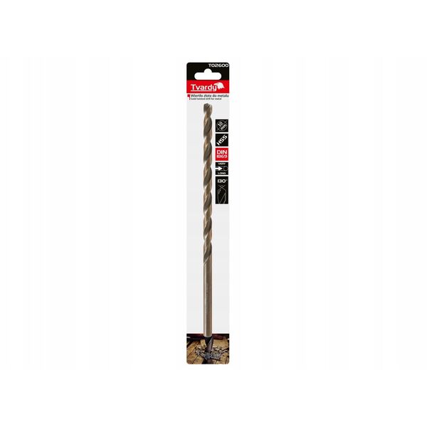 Χρυσό τρυπάνι για μέταλλο μακρύ 10.0 x 265mm HSS DIN1869 (25/100)