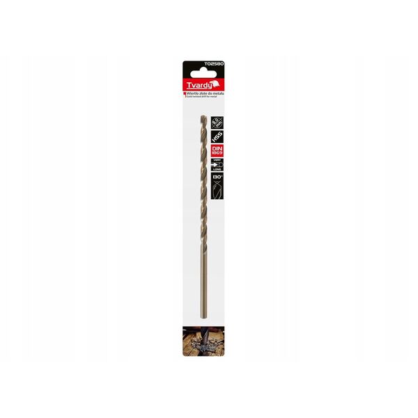 Χρυσό τρυπάνι για μέταλλο μακρύ 8.0 x 240mm HSS DIN1869 (25/100)