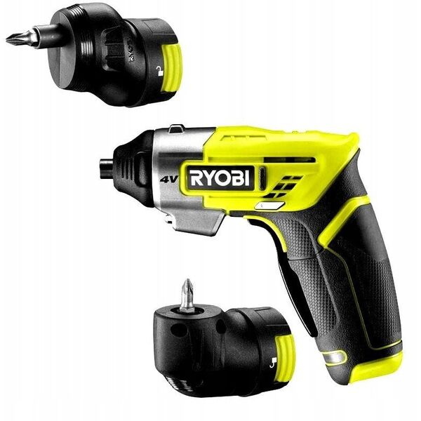Κατσαβίδι χωρίς καλώδιο RYOBI RSD4-120TA2, 4.0 V, 2.0 Ah Li-ion, 5 Nm, με εξαρτήματα για βίδωμα σε γωνίες