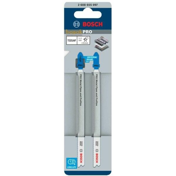 BOSCH BRZESZCZOT T PRO METAL PIPES AND PROFILES T321AF 132 mm /2szt.