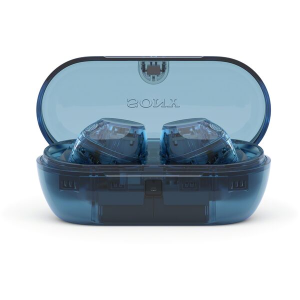 Sony WF-C710N noise-canceling earbuds, Glass Blue